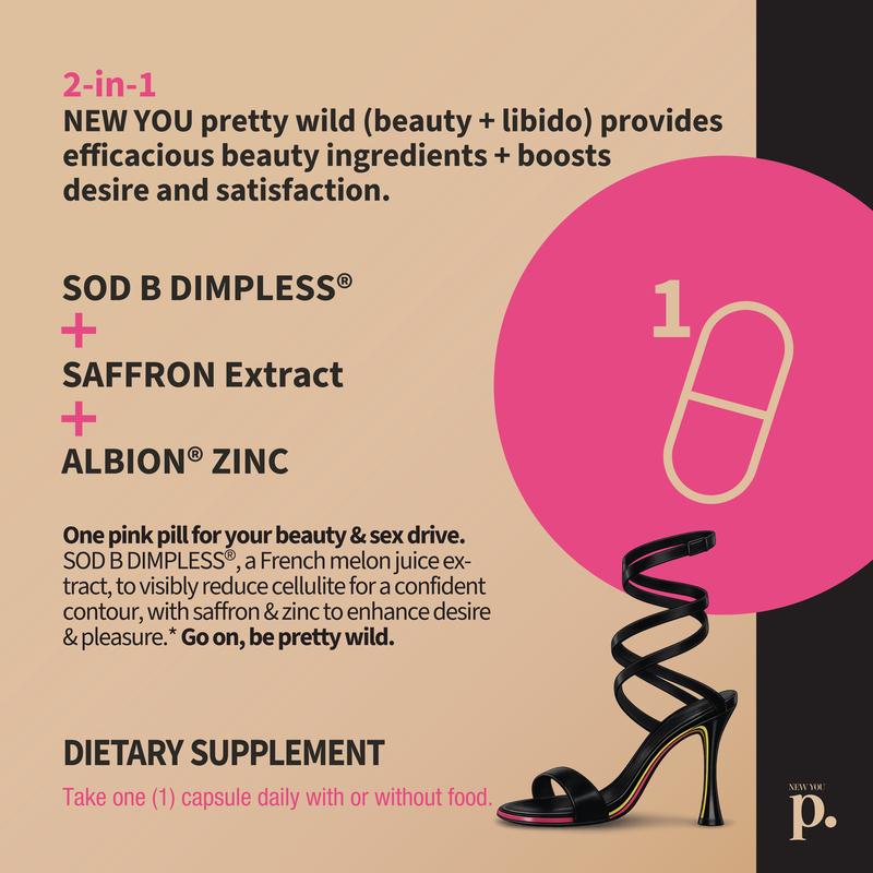 Daily Beauty Supplement Capsules with Saffron and Zinc