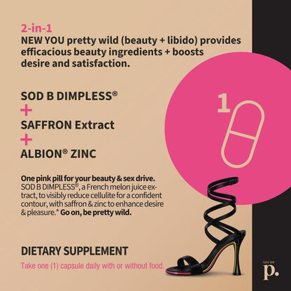 Daily Beauty Supplement Capsules with Saffron and Zinc