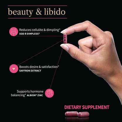 Daily Beauty Supplement Capsules with Saffron and Zinc
